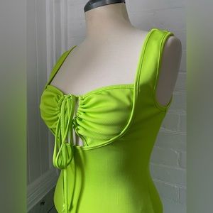 Almost Famous lime green dress